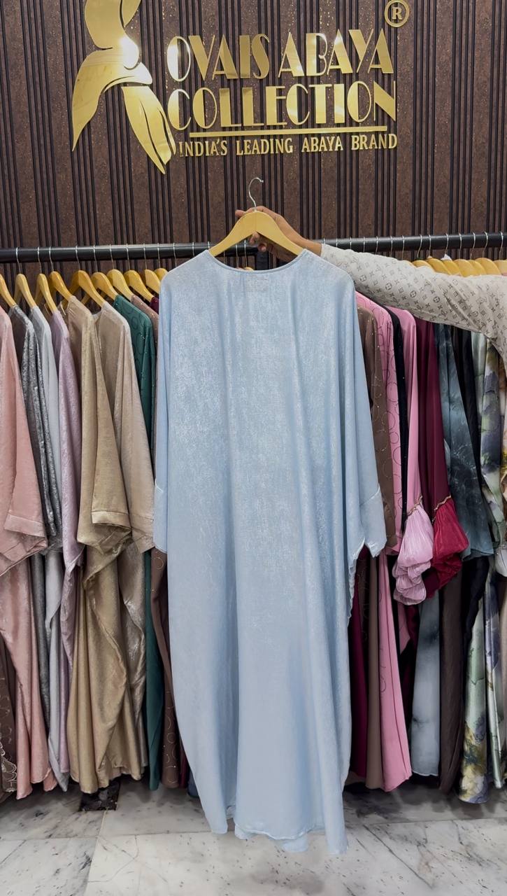 TURKEY KAFTAN ABAYA | SILVER BLUE
