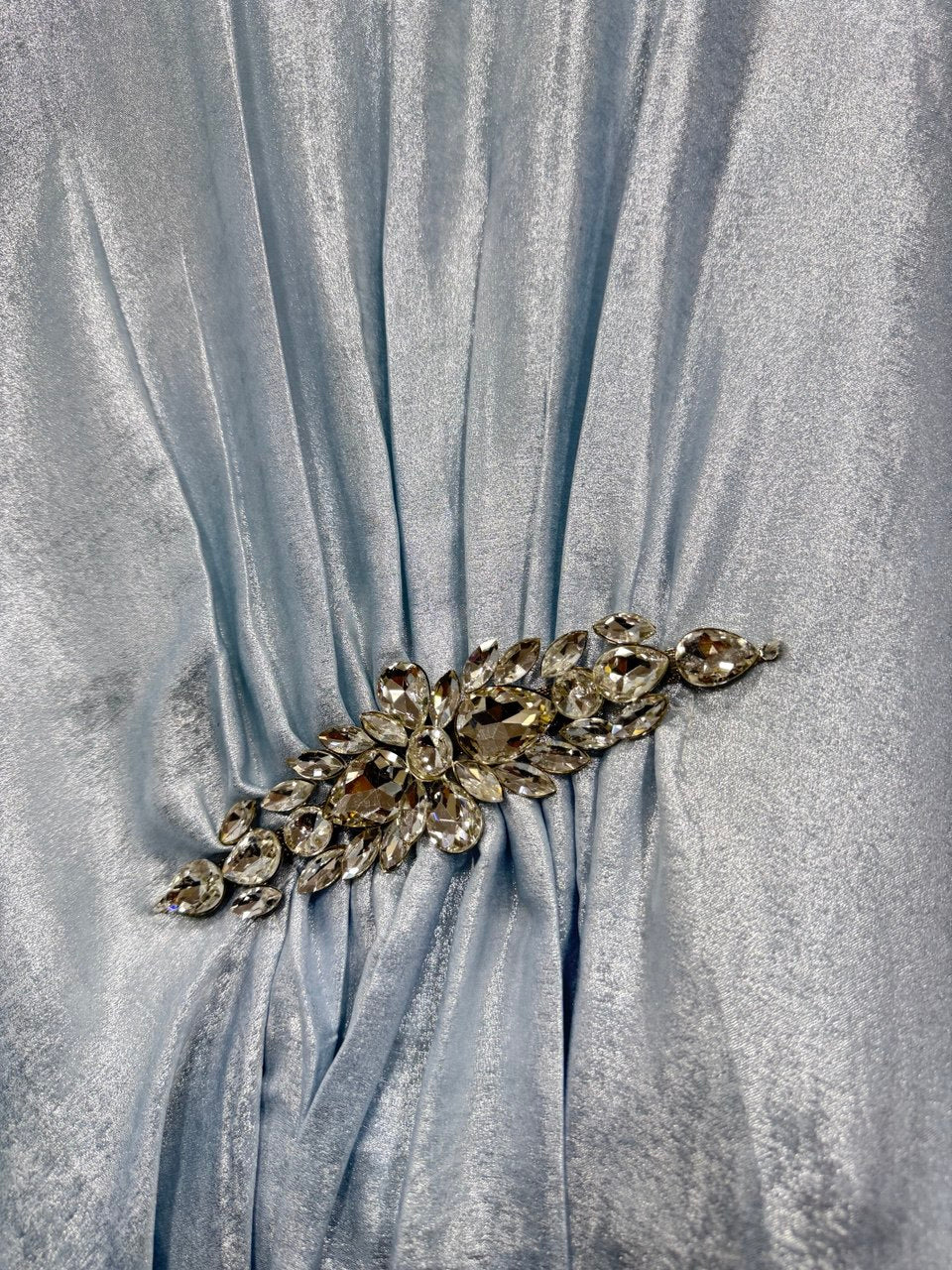 TURKEY KAFTAN ABAYA | SILVER BLUE