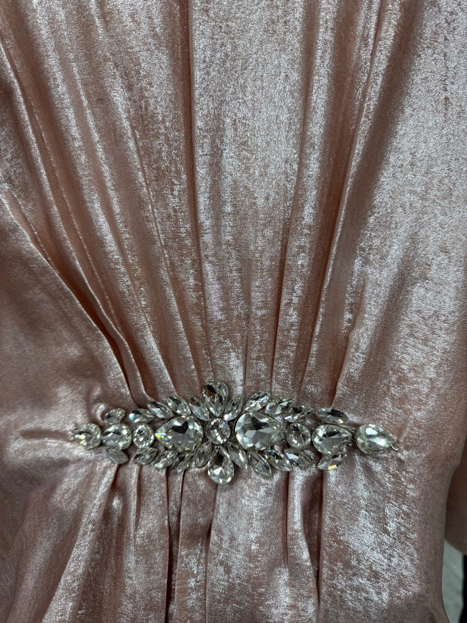 Turkey Kaftan Broach Abaya ( PEACH )