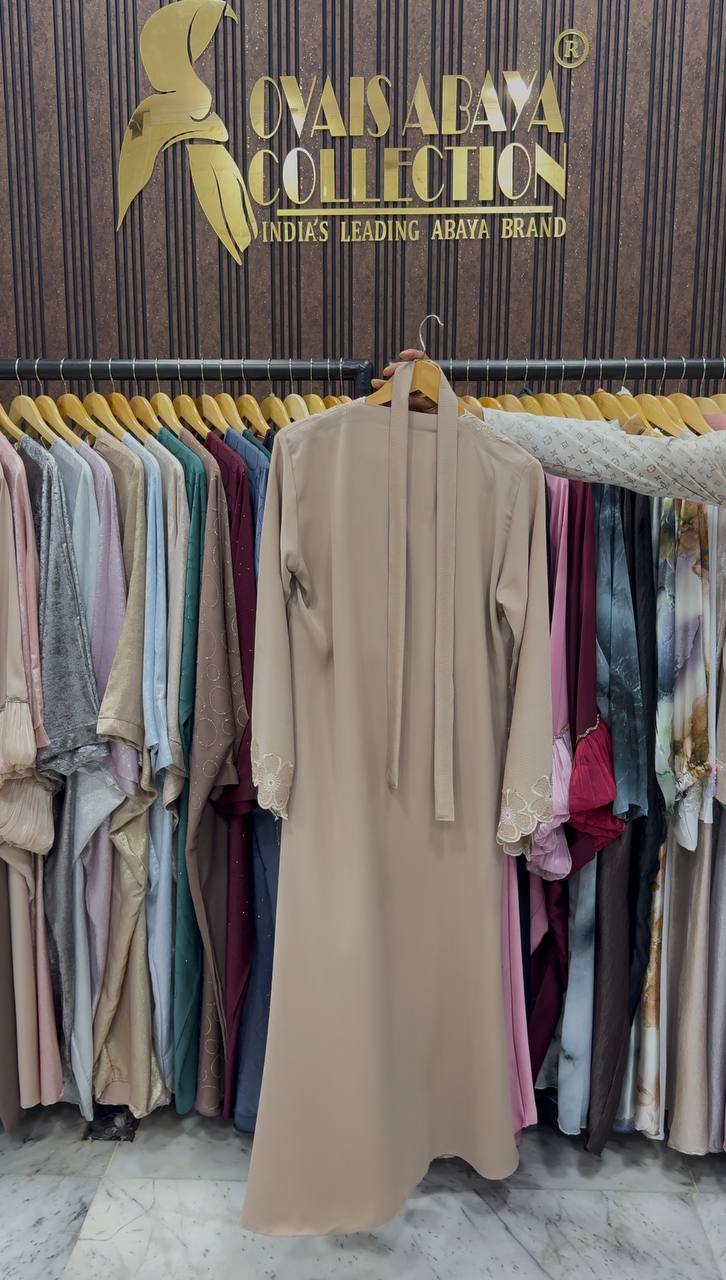 SEHER DOUBLE SHRUG ABAYA | NUDE