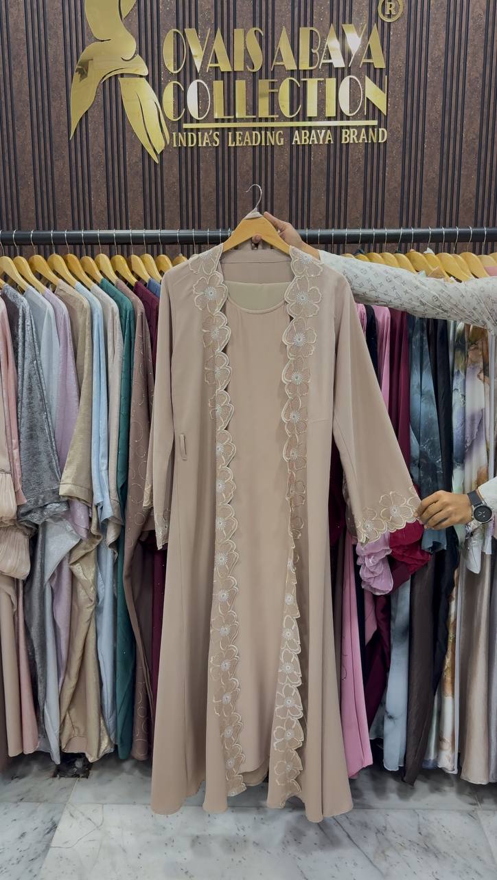 SEHER DOUBLE SHRUG ABAYA | NUDE