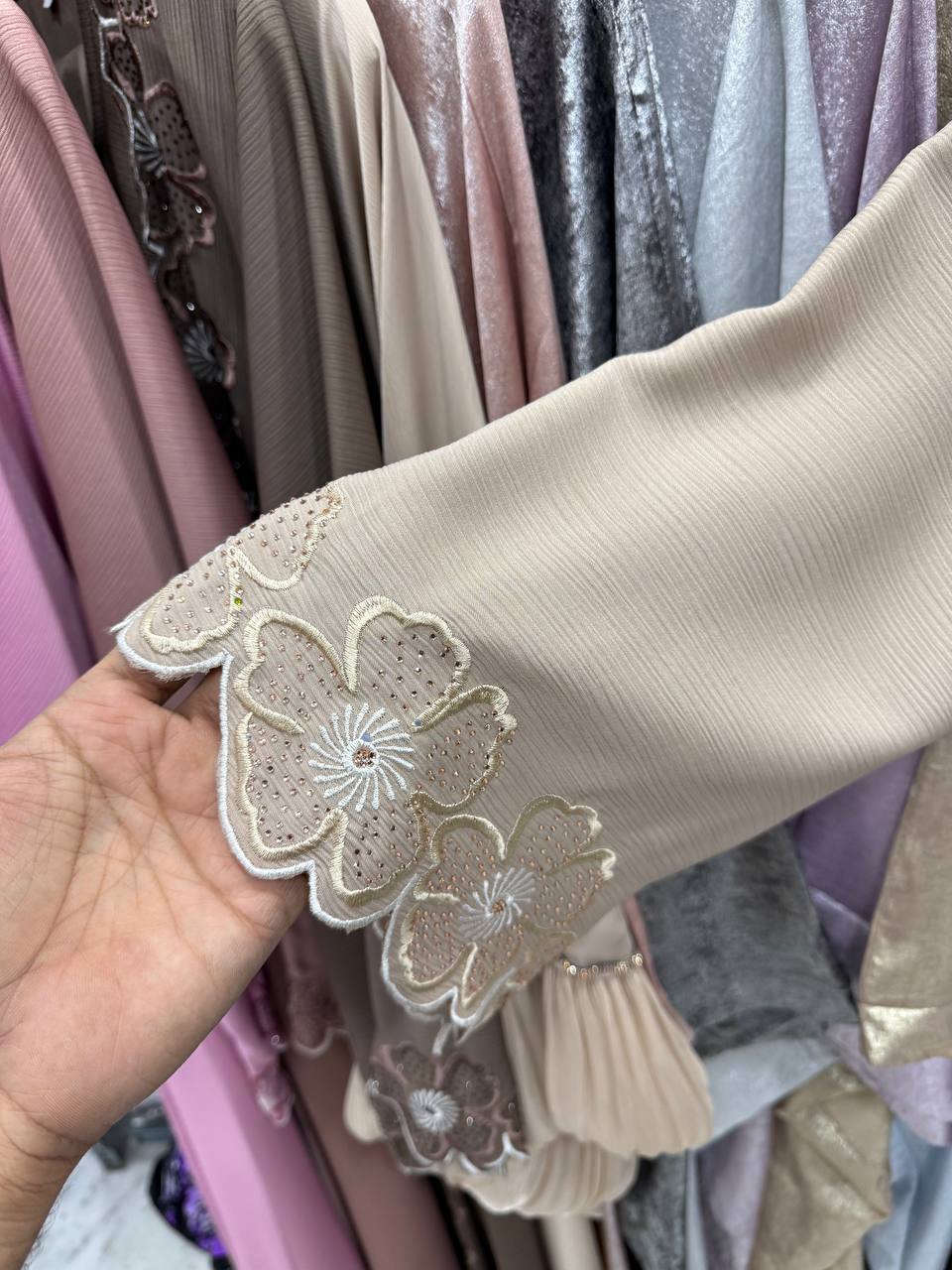 SEHER DOUBLE SHRUG ABAYA | NUDE