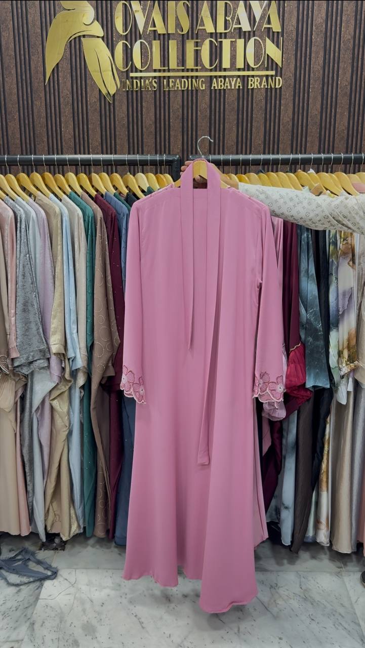SEHER DOUBLE SHRUG ABAYA | PINK
