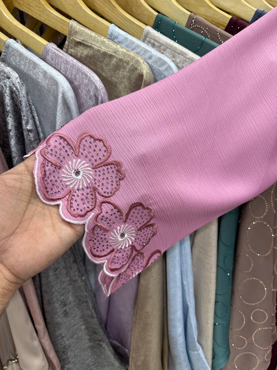 SEHER DOUBLE SHRUG ABAYA | PINK