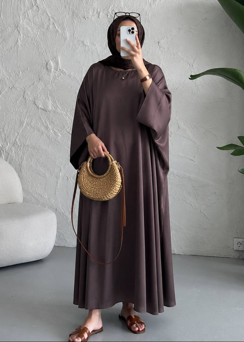 AREBIAN SIMMER KAFTAN ABAYA | PURPLE