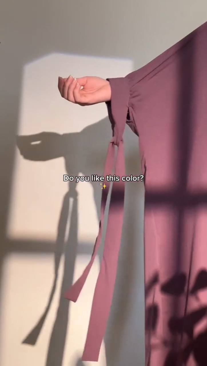 FROZEN DOUBLE SHRUG ABAYA | DUSTY PINK