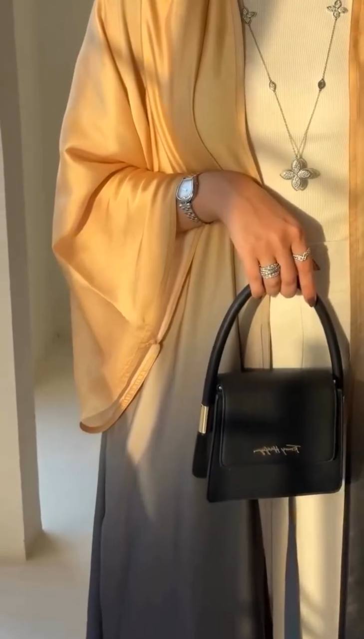 ASNIYA DOUBLE SHRUG ABAYA | BXN