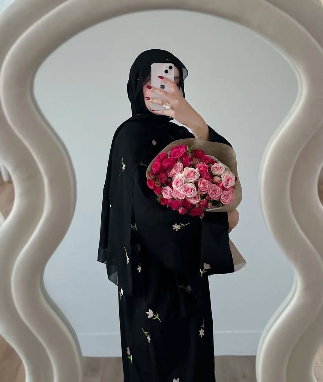 KASHISH FULLY CLOSED ABAYA | BLACK