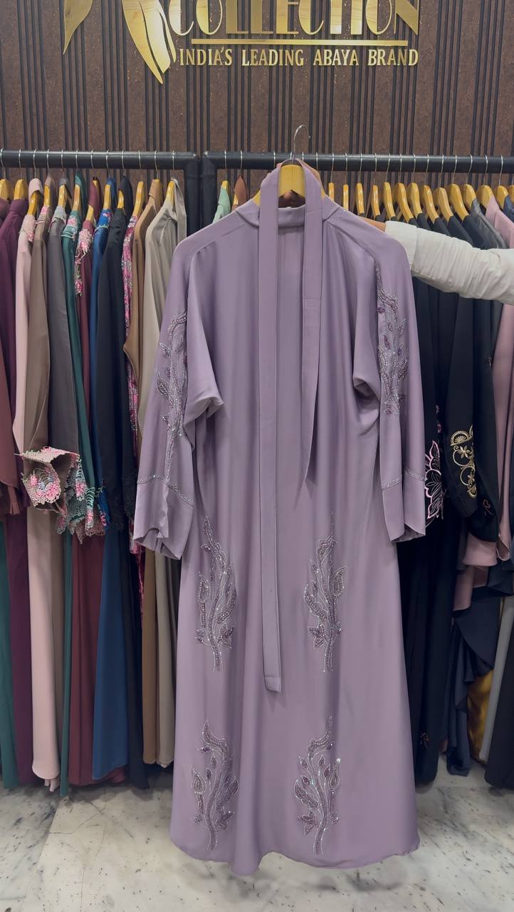 IFRAH FRONT OPEN ABAYA | LIL LAVENDER