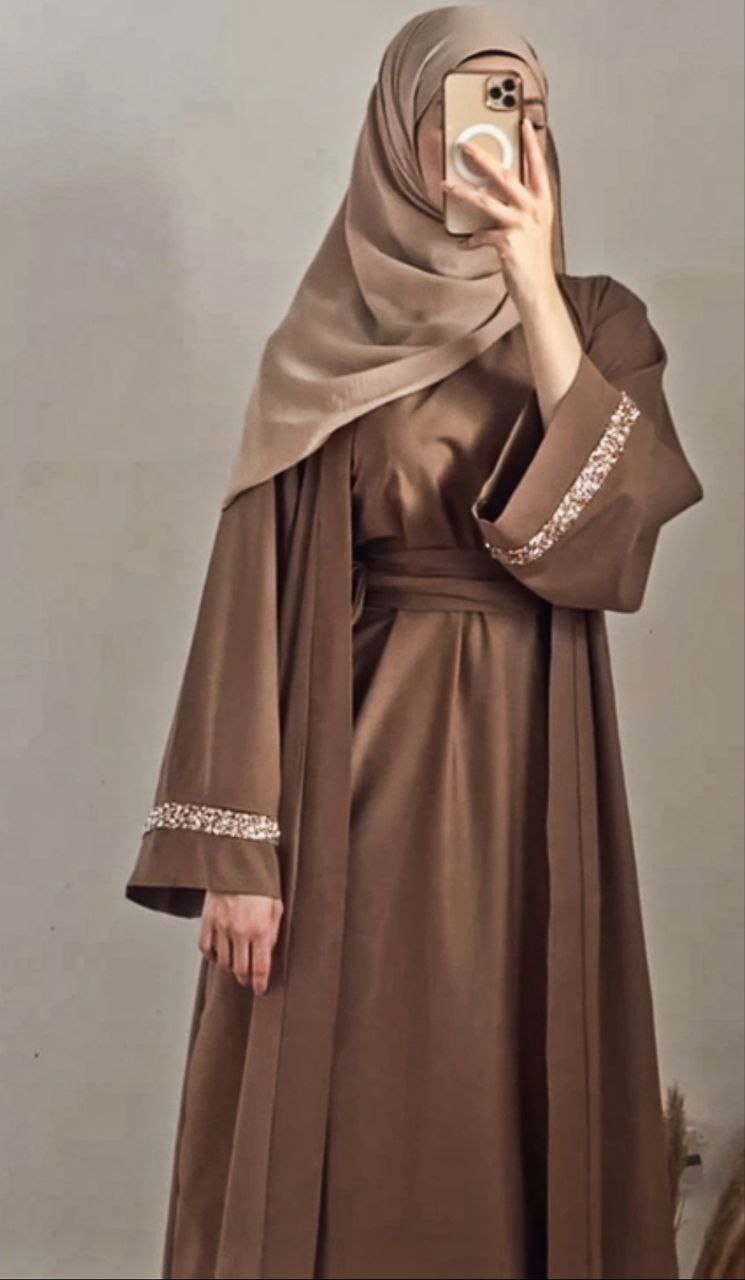 ADAH DOUBLE SHRUG ABAYA | NEW-COPPER