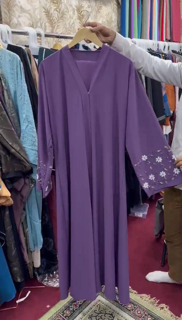 AL-KOUSAR HANDWORK ABAYA | LAVENDER