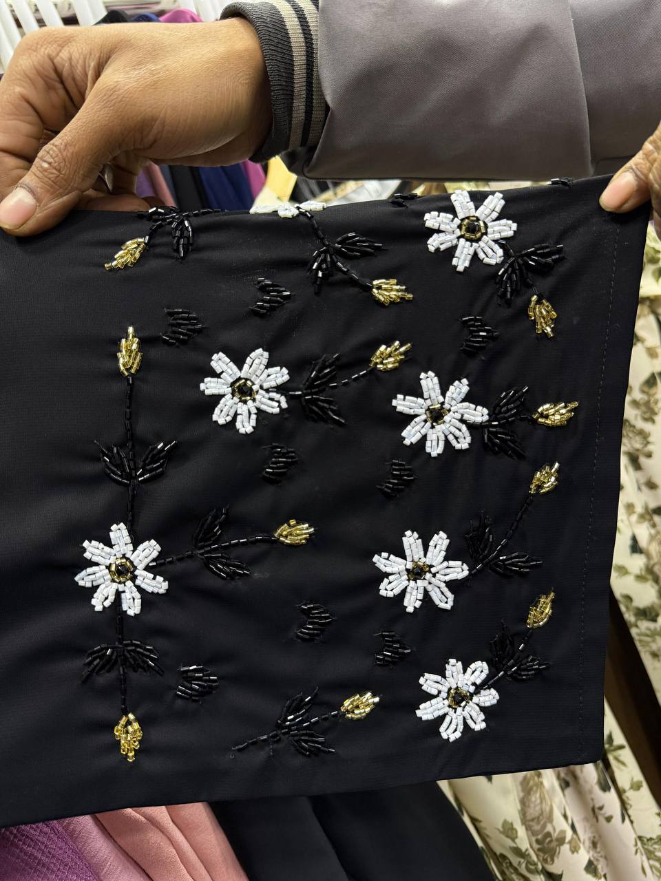 AL-KOUSAR HANDWORK ABAYA | BLACK