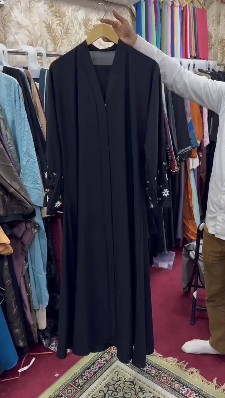 AL-KOUSAR HANDWORK ABAYA | BLACK