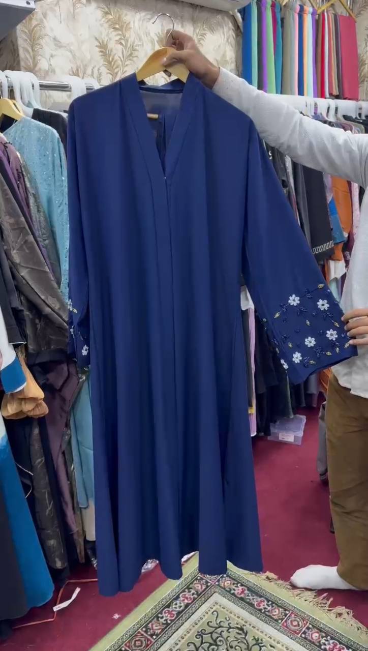 AL-KOUSAR HANDWORK ABAYA | NAVY BLUE