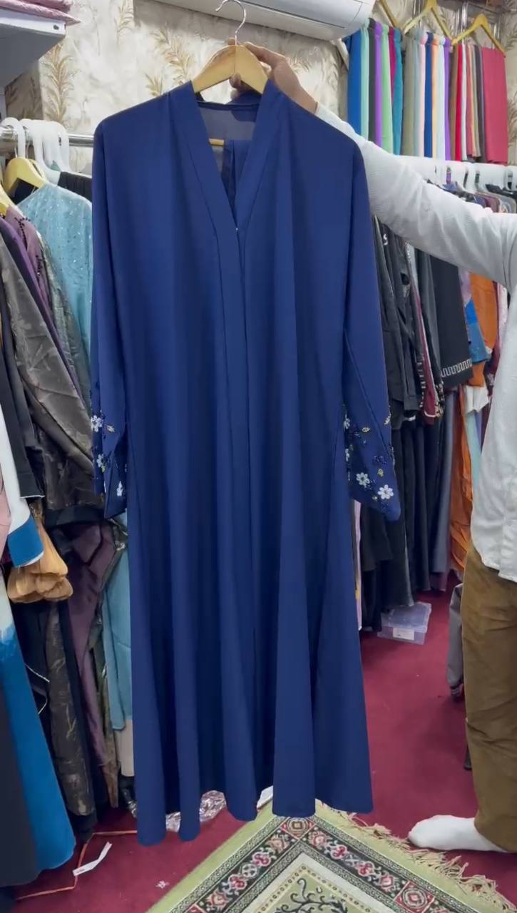 AL-KOUSAR HANDWORK ABAYA | NAVY BLUE