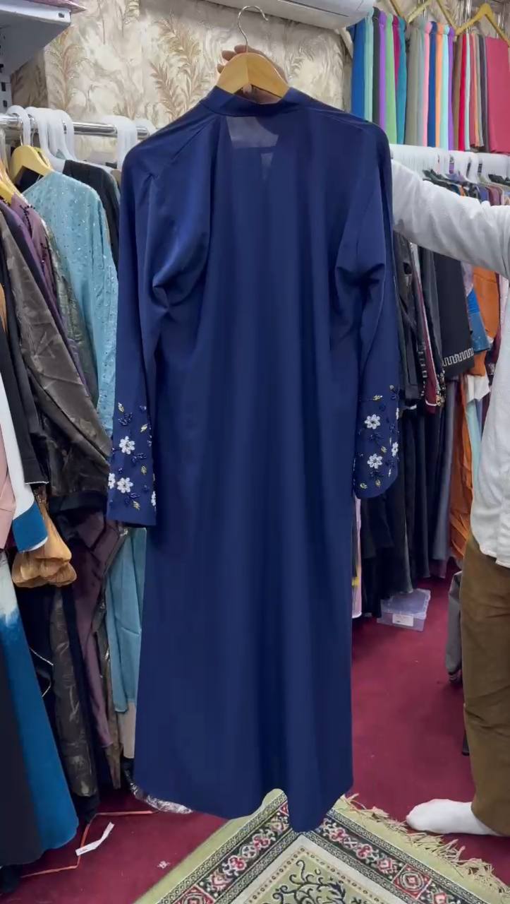 AL-KOUSAR HANDWORK ABAYA | NAVY BLUE