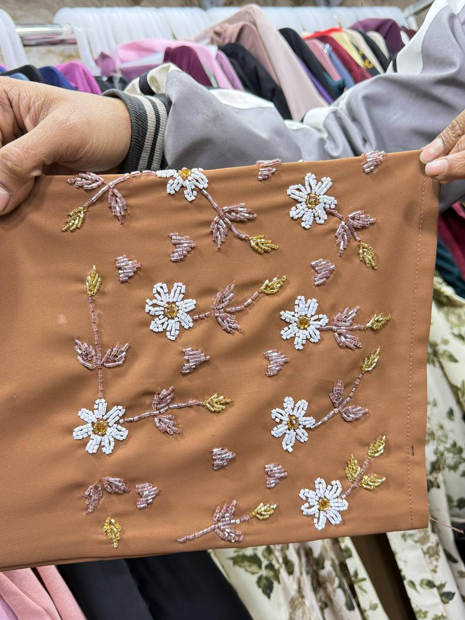 AL-KOUSAR HANDWORK ABAYA | COPPER