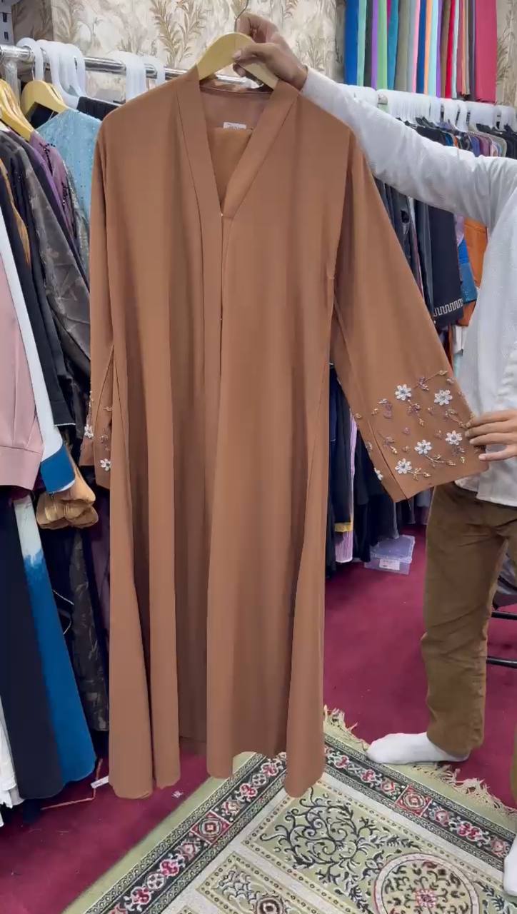 AL-KOUSAR HANDWORK ABAYA | COPPER