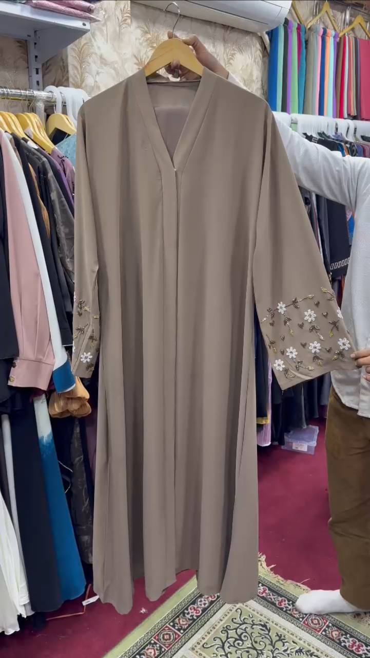 AL-KOUSAR HANDWORK ABAYA | NUDE