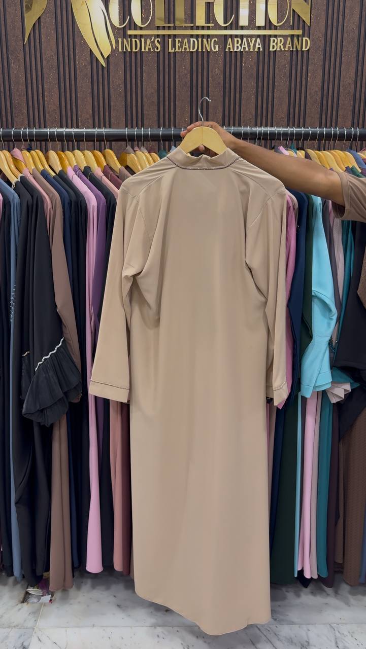 HIBAYAH FRONT OPEN ABAYA | NUDE