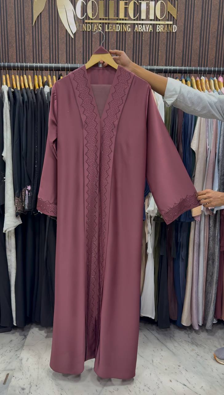MANNAT KIMONO ABAYA | DUSTY PINK