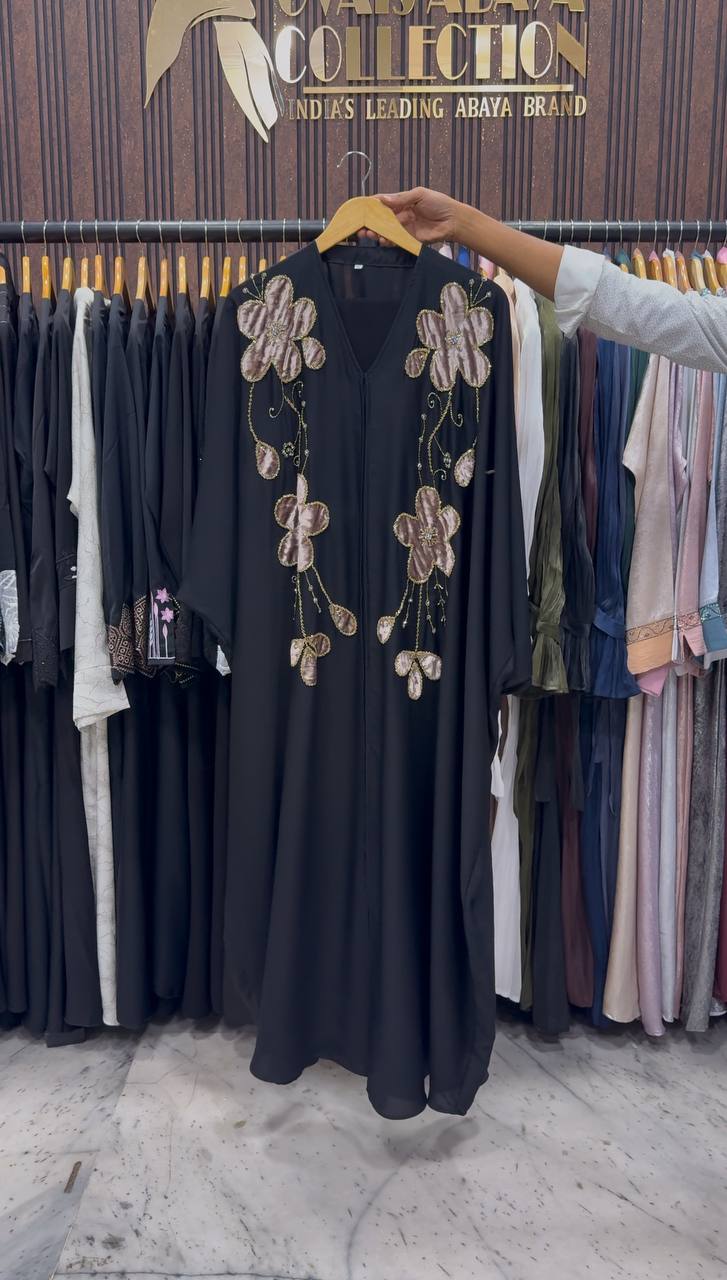MAAZDA PATCHWORK ABAYA | GOLDEN