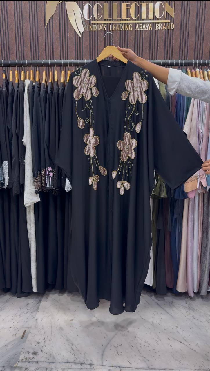 MAAZDA PATCHWORK ABAYA | GOLDEN