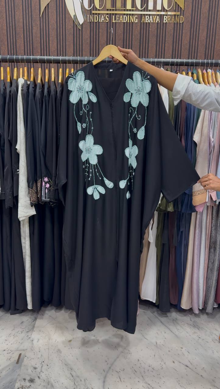 MAAZDA PATCHWORK ABAYA | SEA GREEN