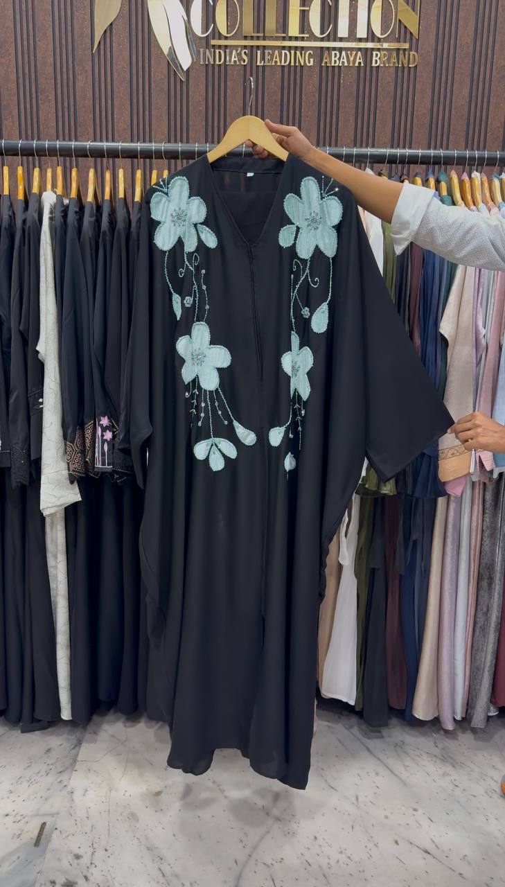 MAAZDA PATCHWORK ABAYA | SEA GREEN