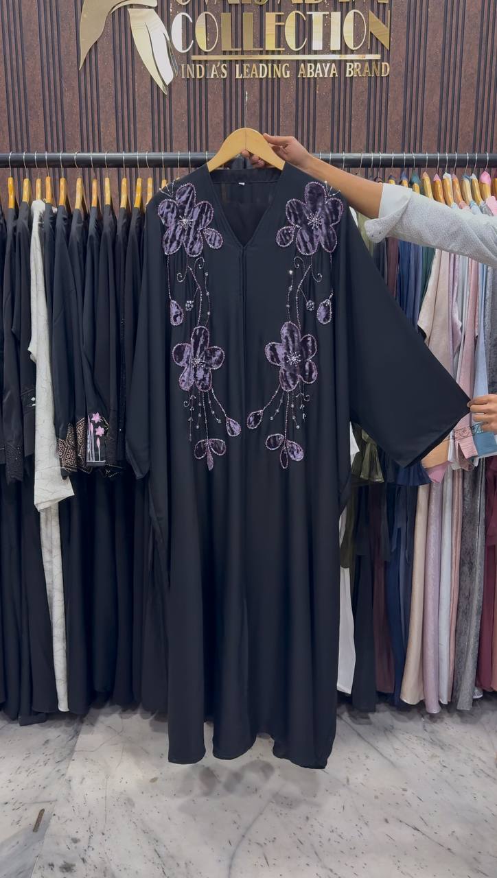 MAAZDA PATCHWORK ABAYA | LAVENDER