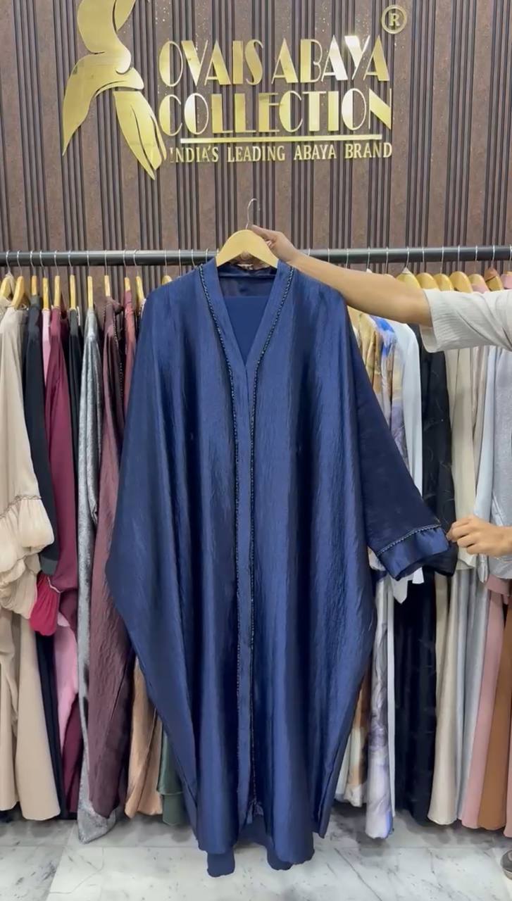 NADIYA HANDWORK KAFTA ABAYA | BLUE