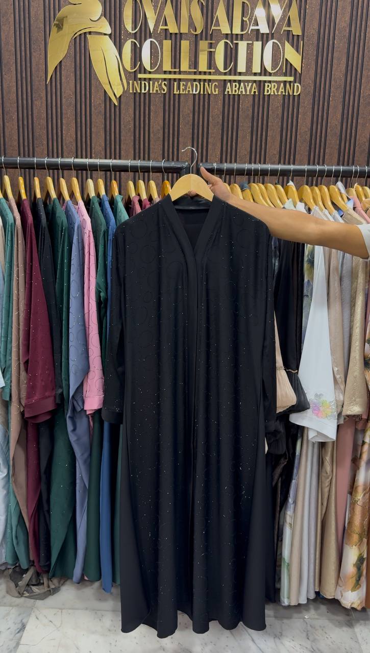 SK A-Line Imported Korean Abaya | BLACK