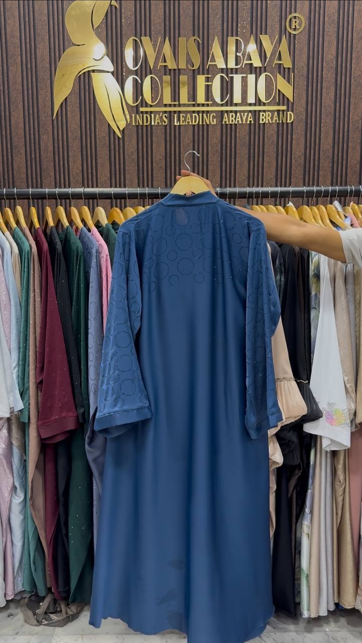 SK A-LINE IMPORTED KOREAN ABAYA | BLUE