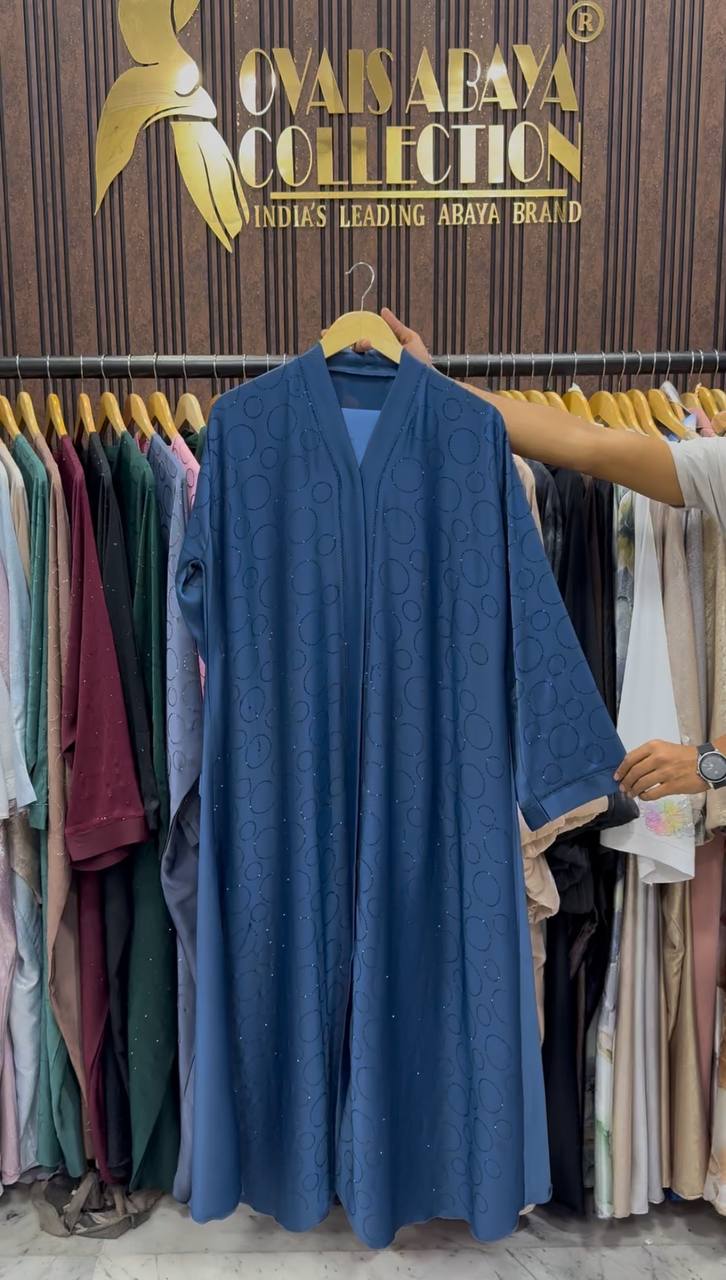 SK A-LINE IMPORTED KOREAN ABAYA | BLUE