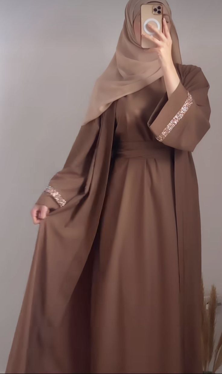 ADAH DOUBLE SHRUG ABAYA | NEW-COPPER