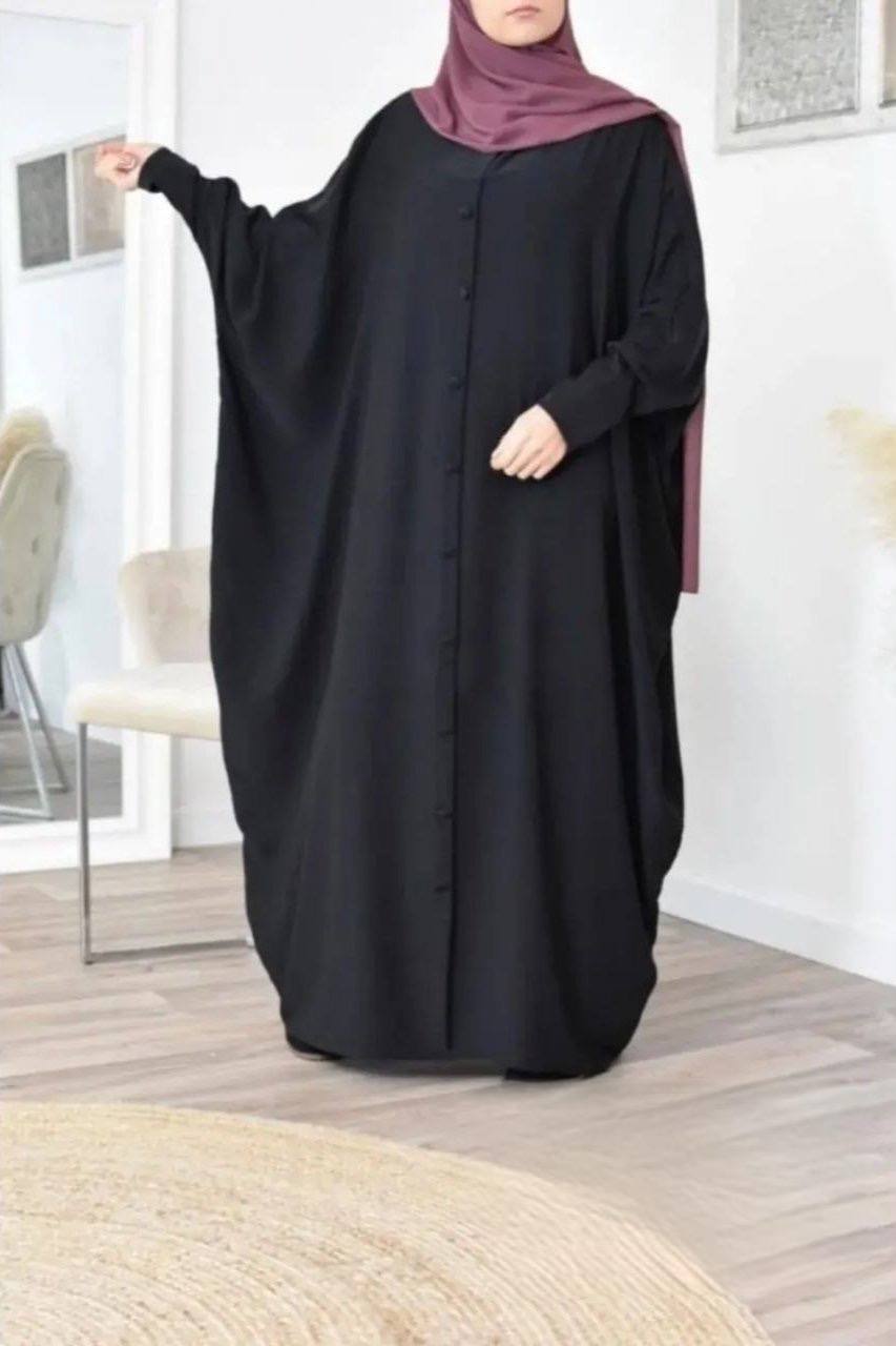 870 FITTING SLEEVE ABAYA | BLACK