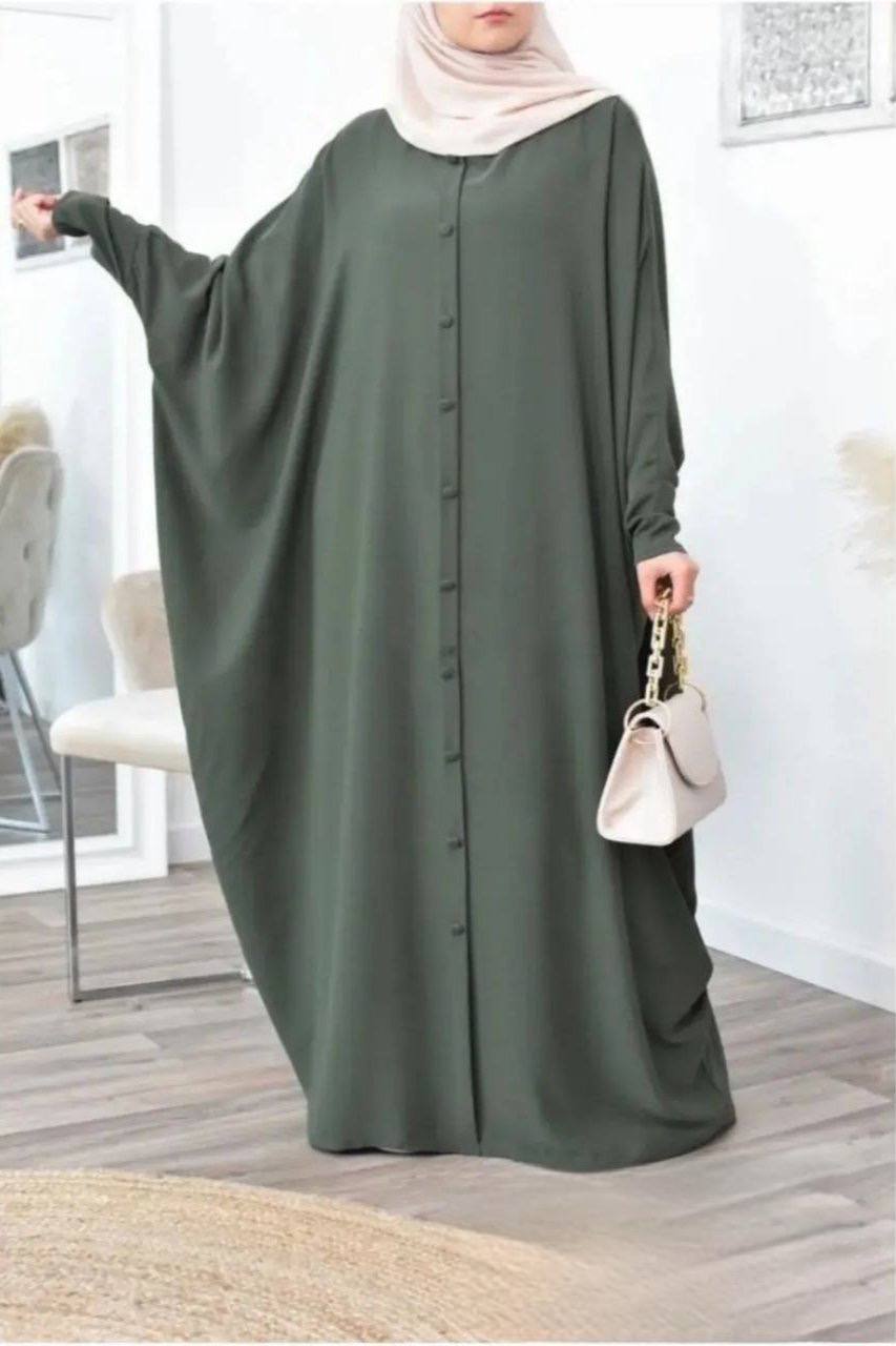 870 FITTING SLEEVE ABAYA | GREEN