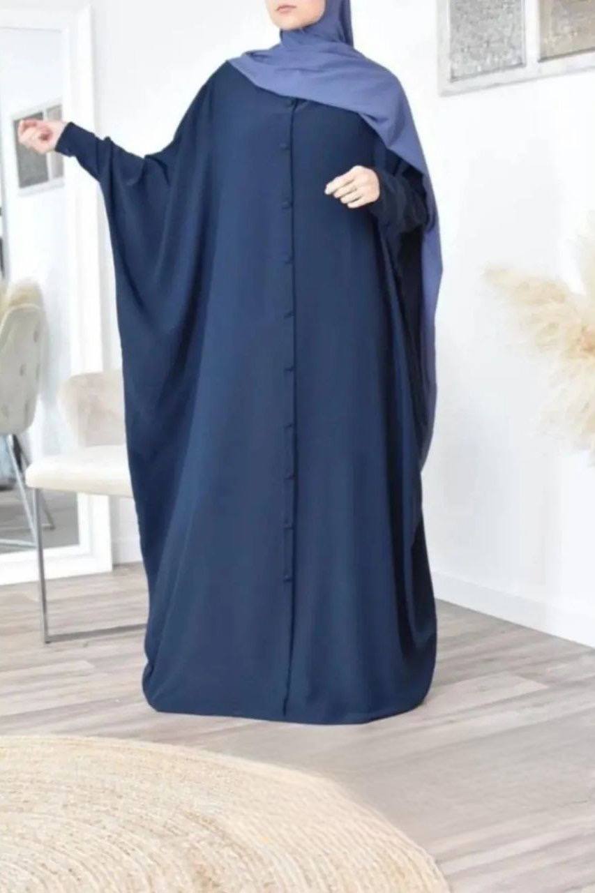 870 FITTING SLEEVE ABAYA | NAVY BLUE