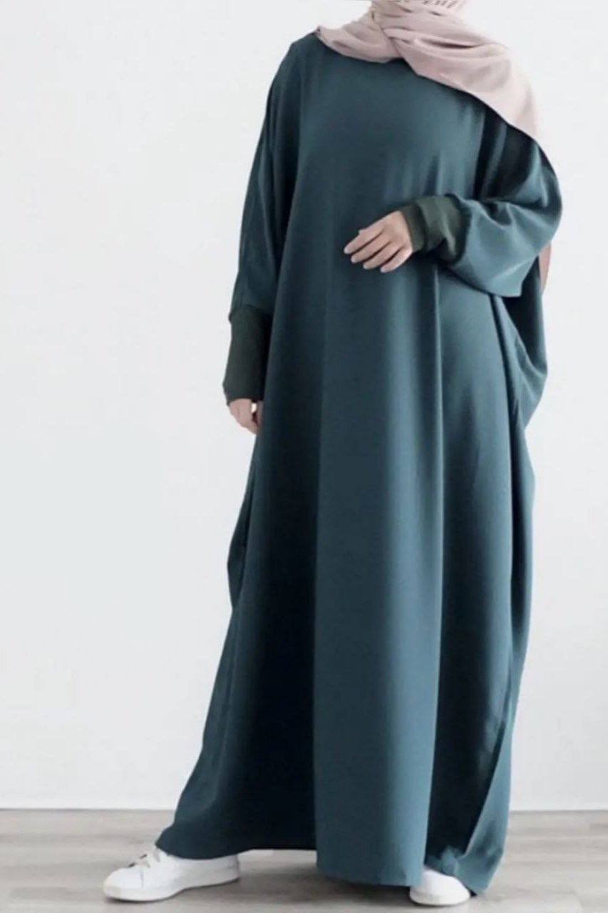 1071 FITTING SLEEVE ABAYA | TEAL