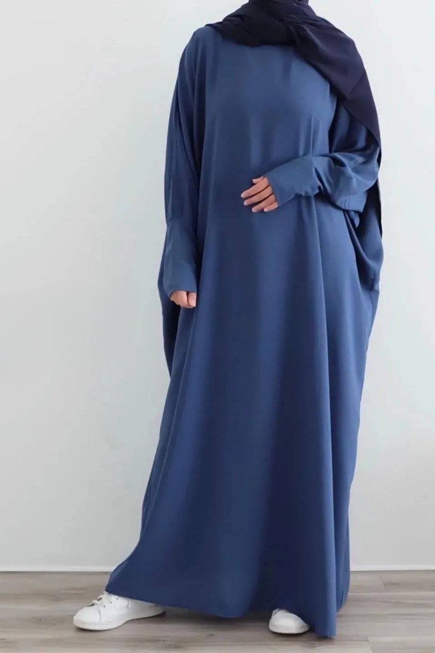 1071 FITTING SLEEVE ABAYA | BLUE WATER