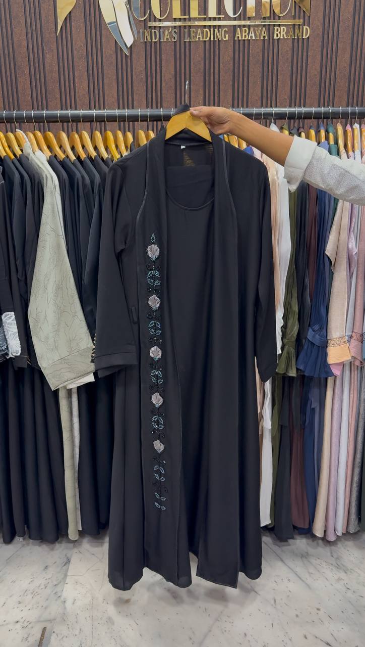 AL-ZOYA DOUBLE SHRUG COAT ABAYA | SHADE-09