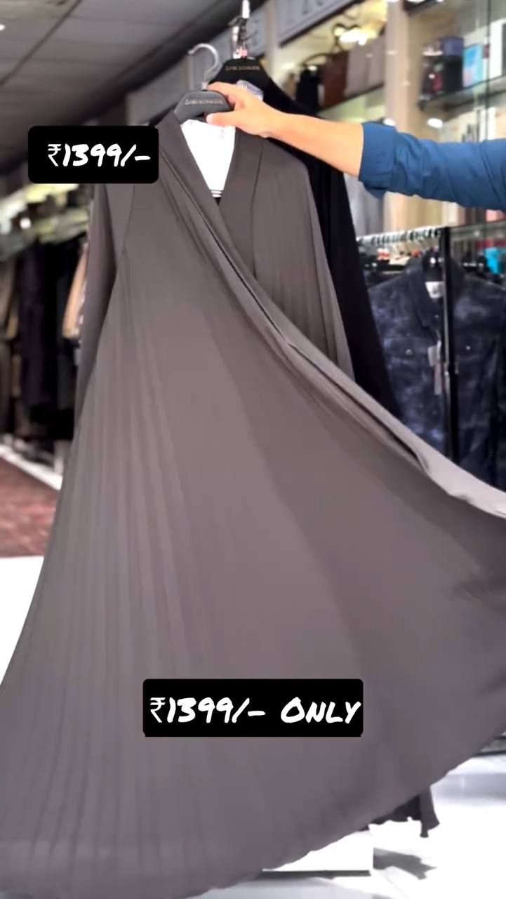 LIYANA FRONT OPEN ABAYA | GHESTNUT LITE