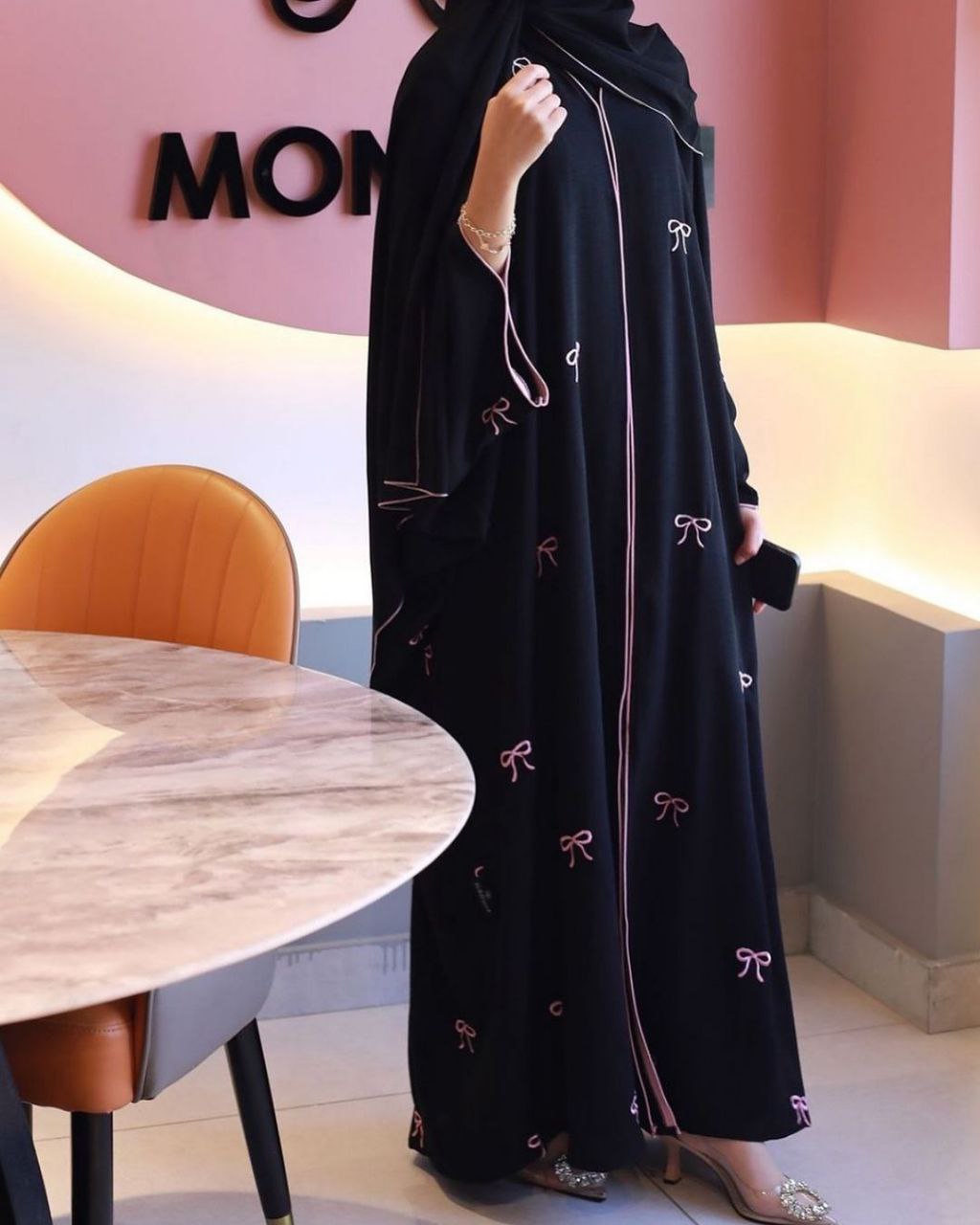 AFIFA MODEST BOW KAFTAN ABAYA