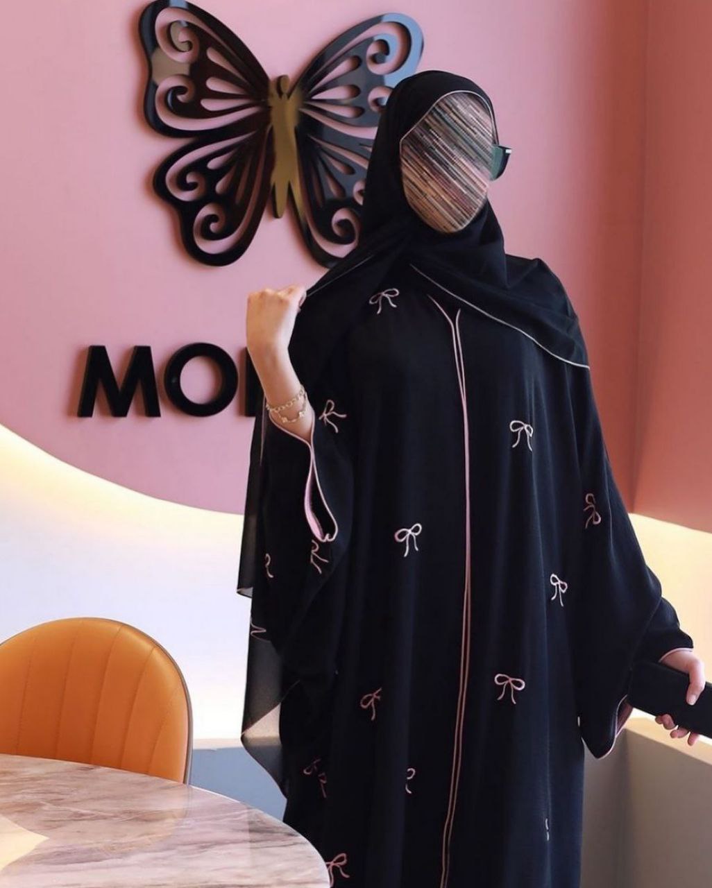 AFIFA MODEST BOW KAFTAN ABAYA