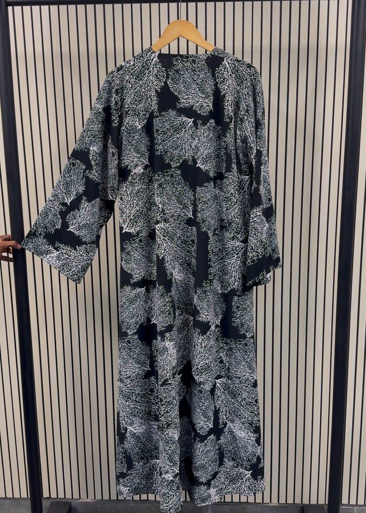 SHIREEN DOUBLE SHRUG ABAYA | BLACK