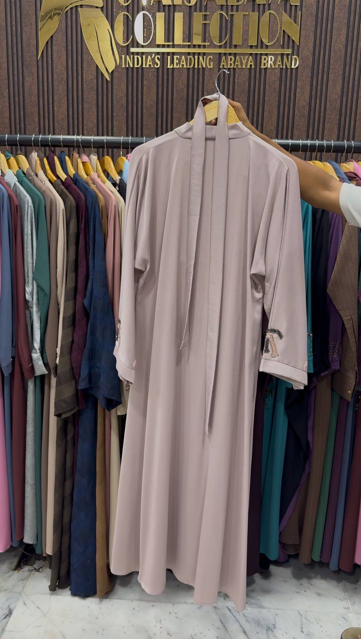 LV STYLE HANDWORK ABAYA | NUDE