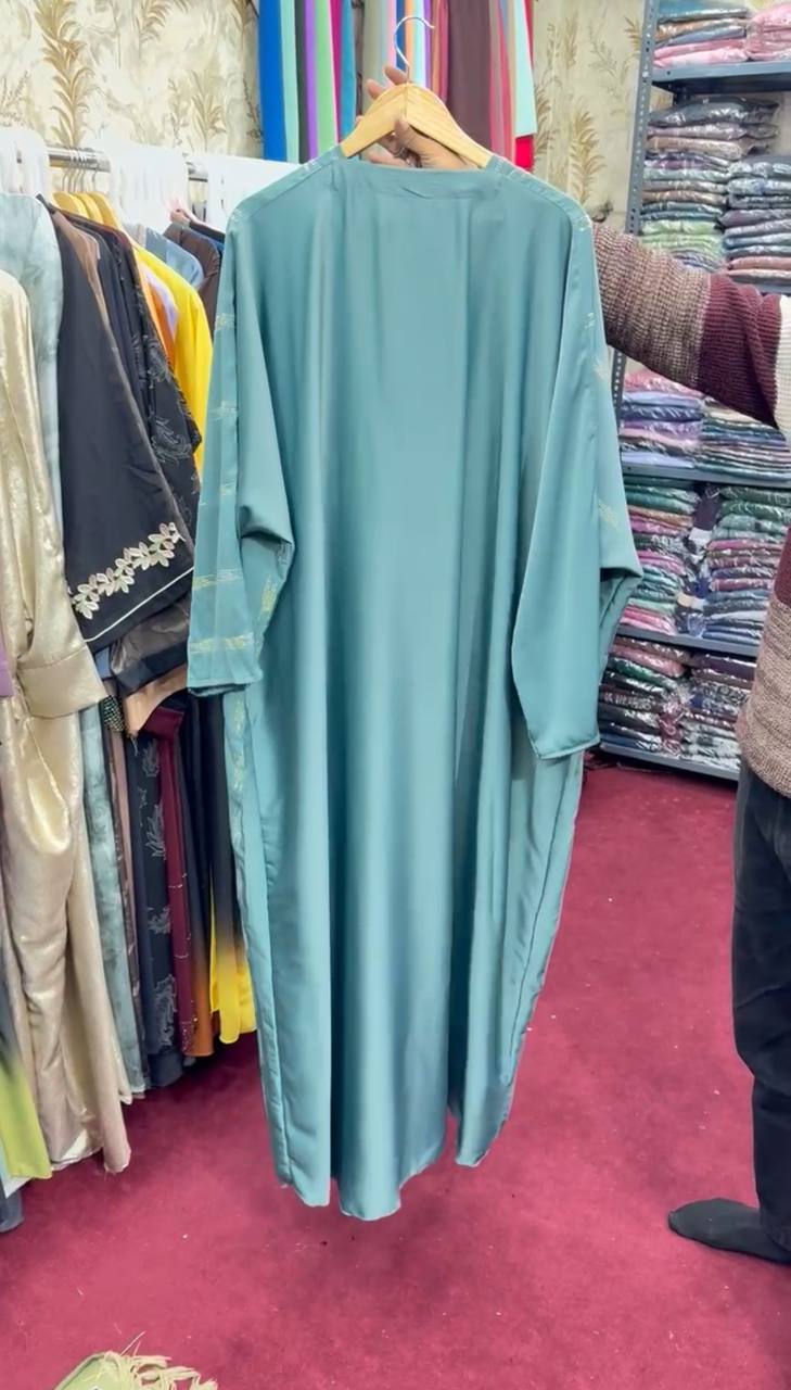 AL-SAIMA BRIDLE KAFTAN ABAYA | SEA GREEN