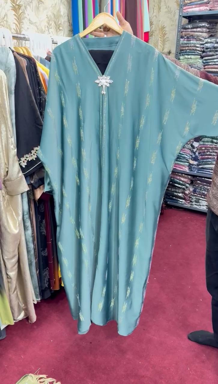 AL-SAIMA BRIDLE KAFTAN ABAYA | SEA GREEN