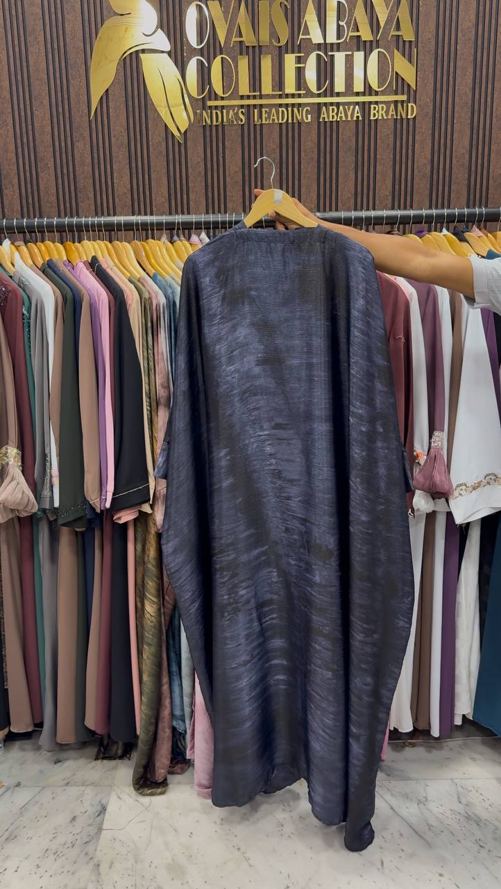 SABAH DOUBLE SHRUG SHADED ABAYA | BLUE