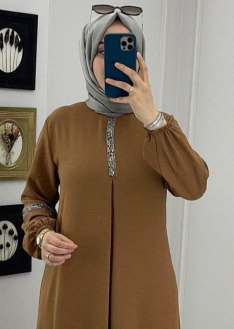 6001 - AASH BASIC ABAYA | REAL COPPER